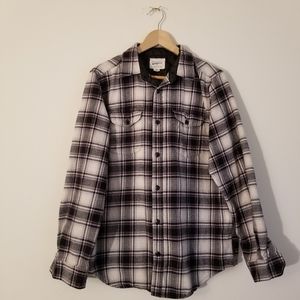 Men's Field & Stream Black Flannel Plaid Shirt